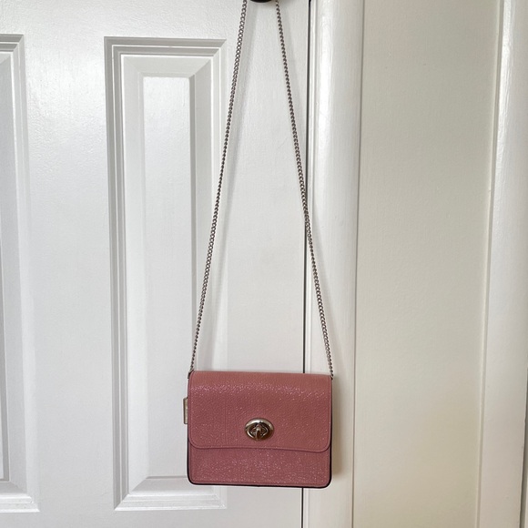 Coach Bowery Crossbody Bag in Glitter Rose / Silver - Picture 9 of 13